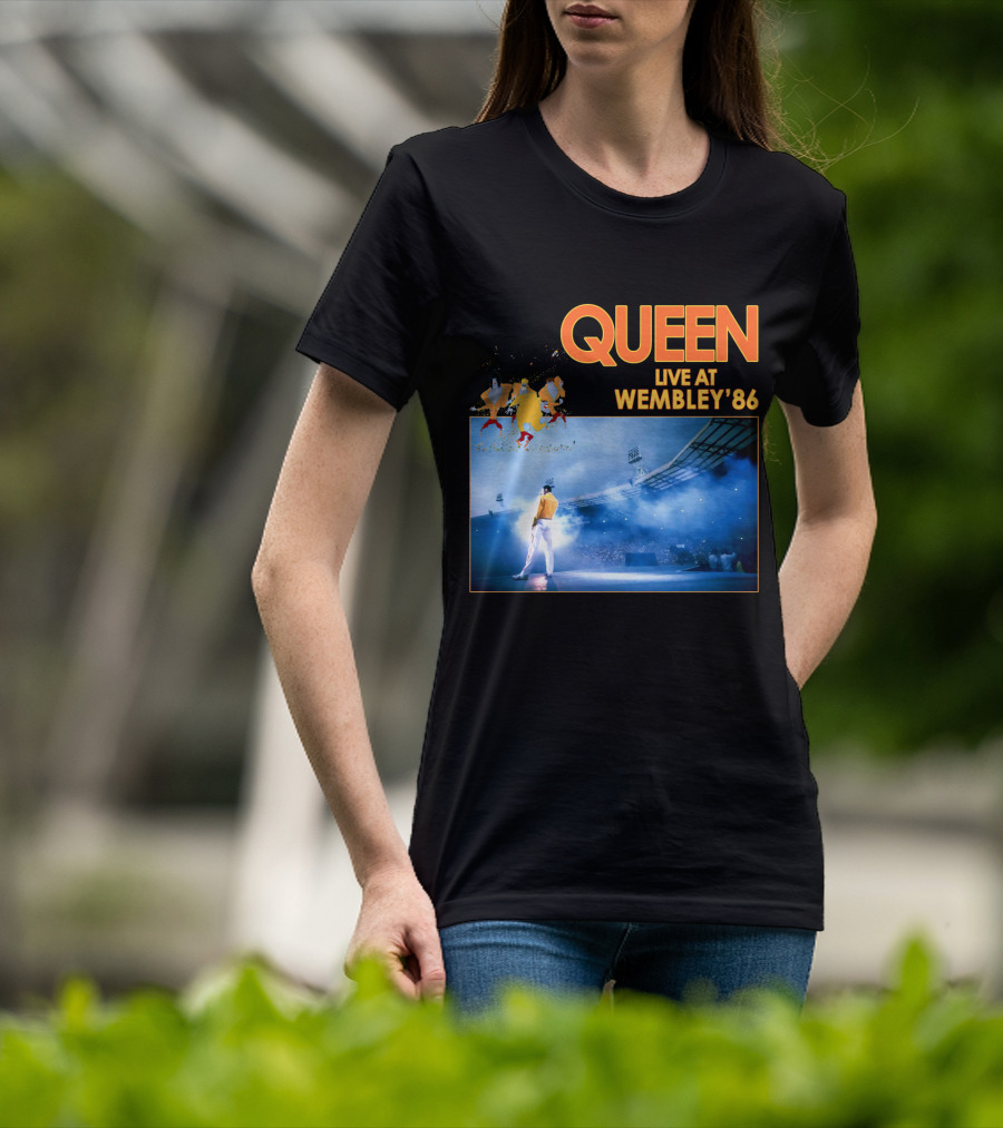 Queen Live At Wembley '86 Stadium Performance T-Shirt