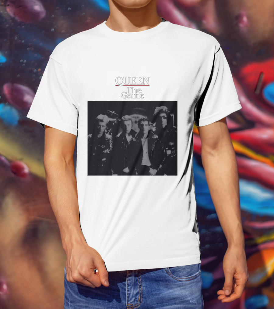 Queen The Game Band Photo Vintage Album Cover T-Shirt