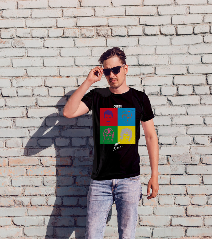 Queen Hot Space Album Pop Art Faces T-Shirt