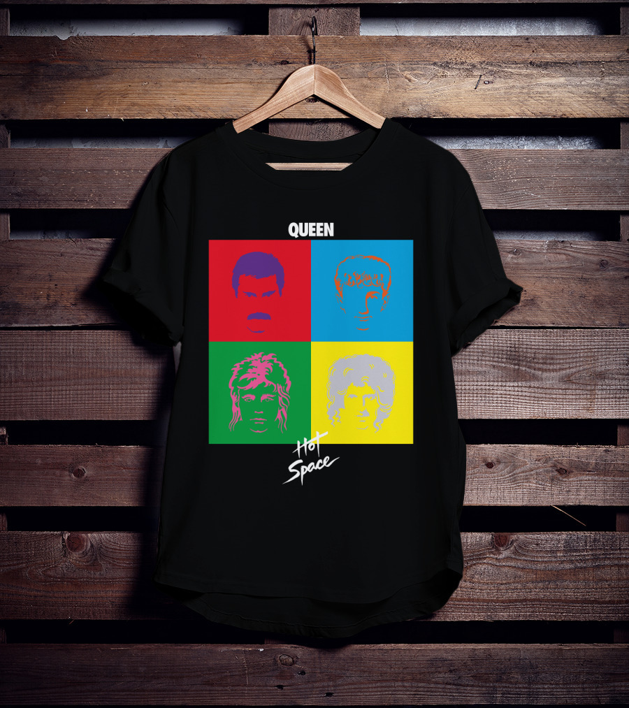 Queen Hot Space Album Pop Art Faces T-Shirt