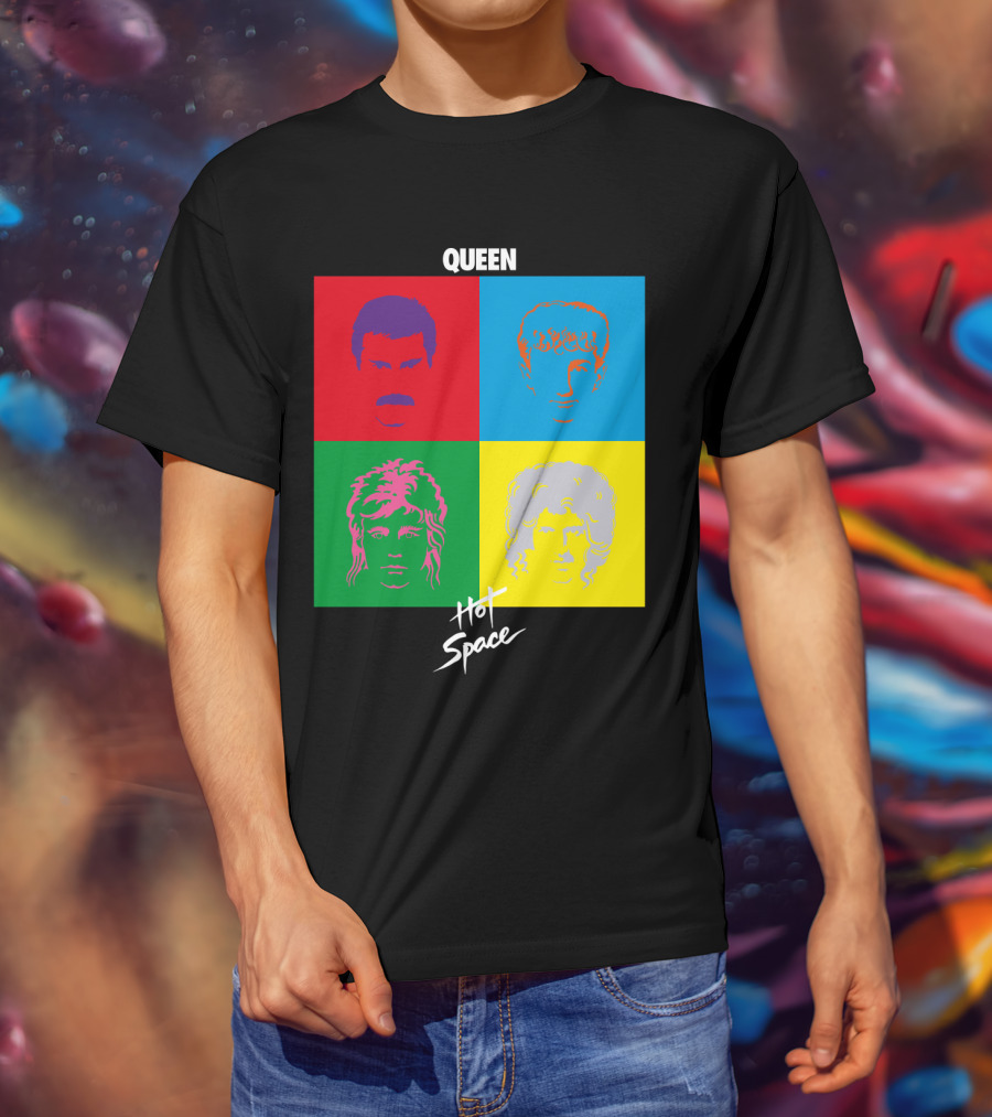 Queen Hot Space Album Pop Art Faces T-Shirt