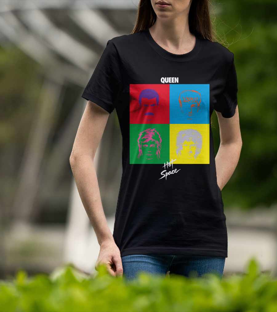 Queen Hot Space Album Pop Art Faces T-Shirt