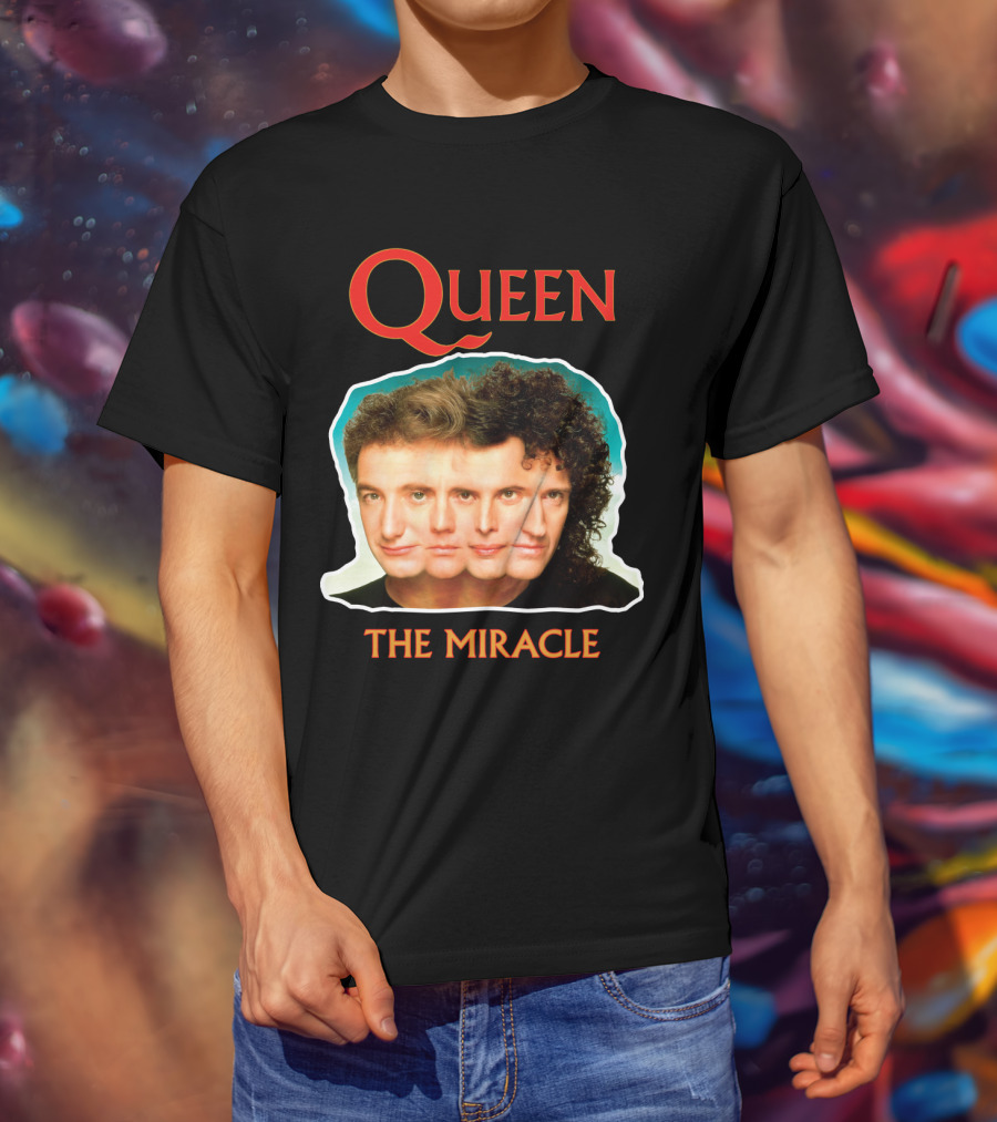 Queen The Miracle Album Cover Collage Faces T-Shirt