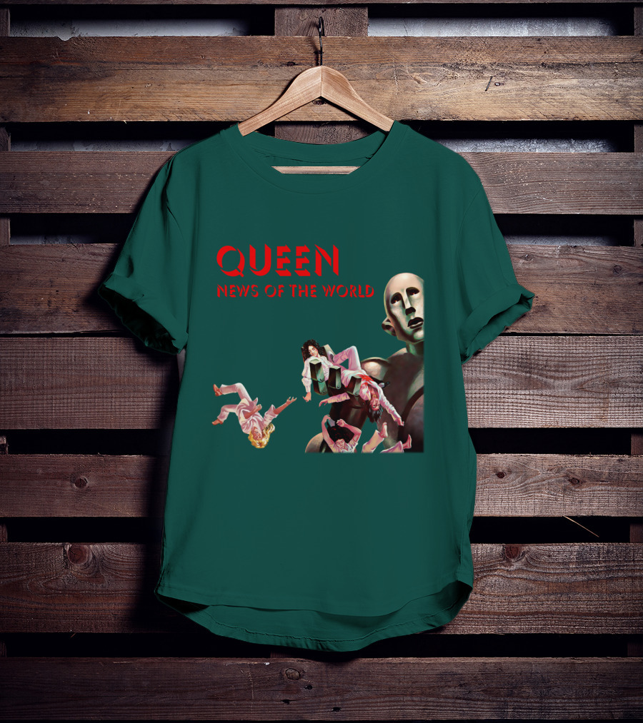 Queen News Of The World Album Cover Robot Artwork T-Shirt