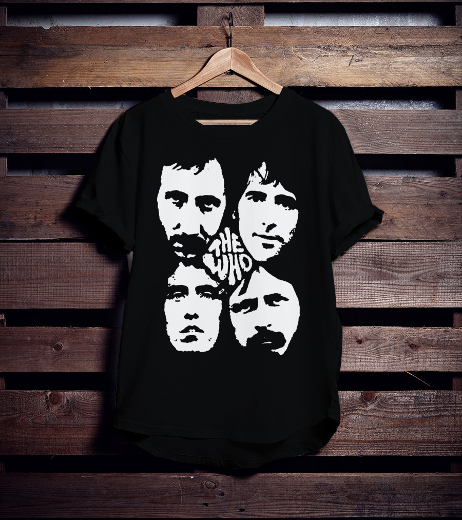 The Who Classic Band Member Faces T-Shirt