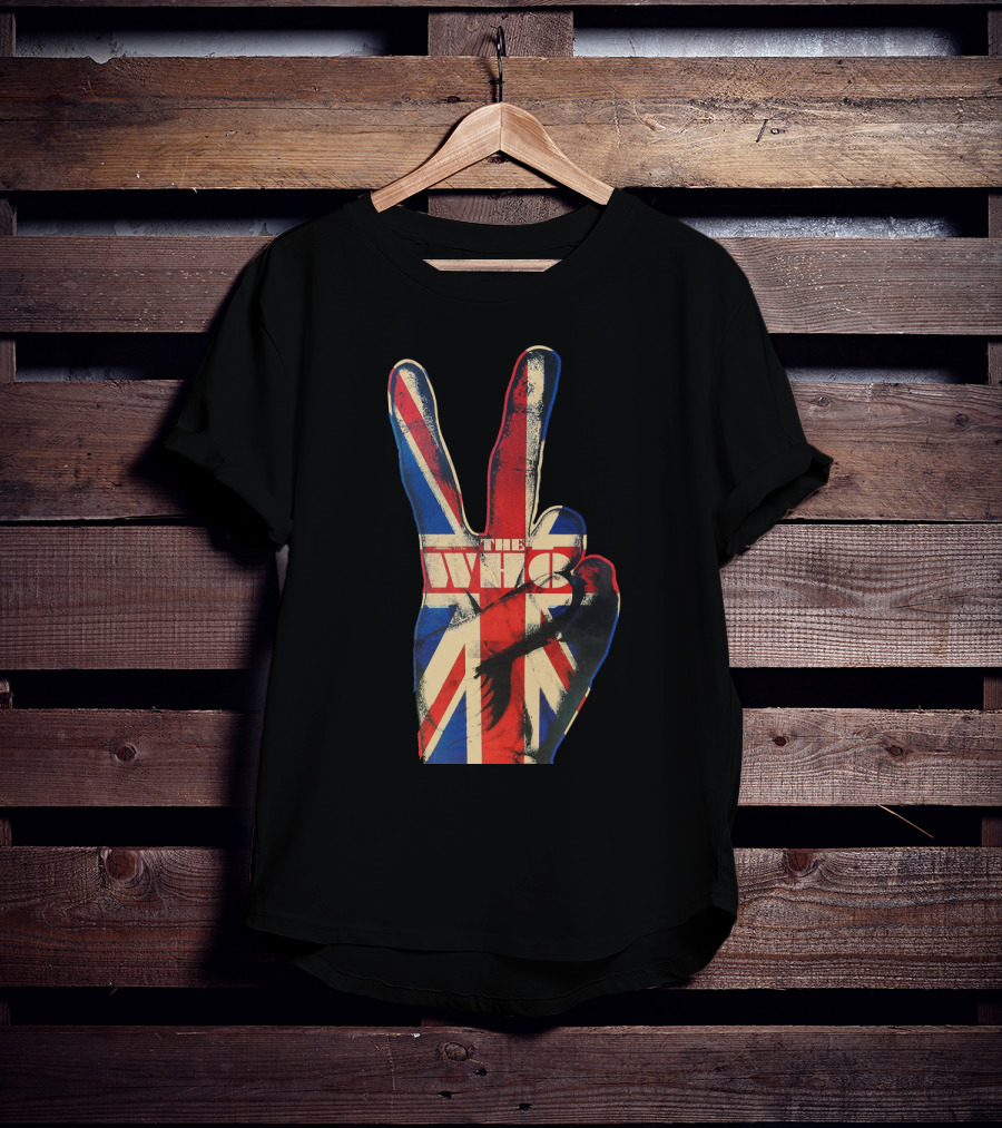 The Who Union Jack Peace Sign T-Shirt