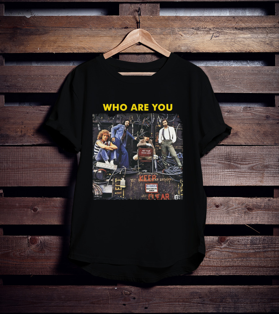 Who Are You The Who Band Photo Electrical Area T-Shirt