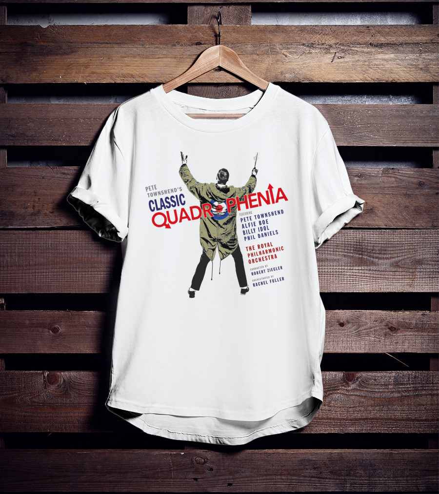 Pete Townshend's Classic Quadrophenia The Royal Philharmonic Orchestra Alfie Boe Billy Idol Phil Daniels T-Shirt