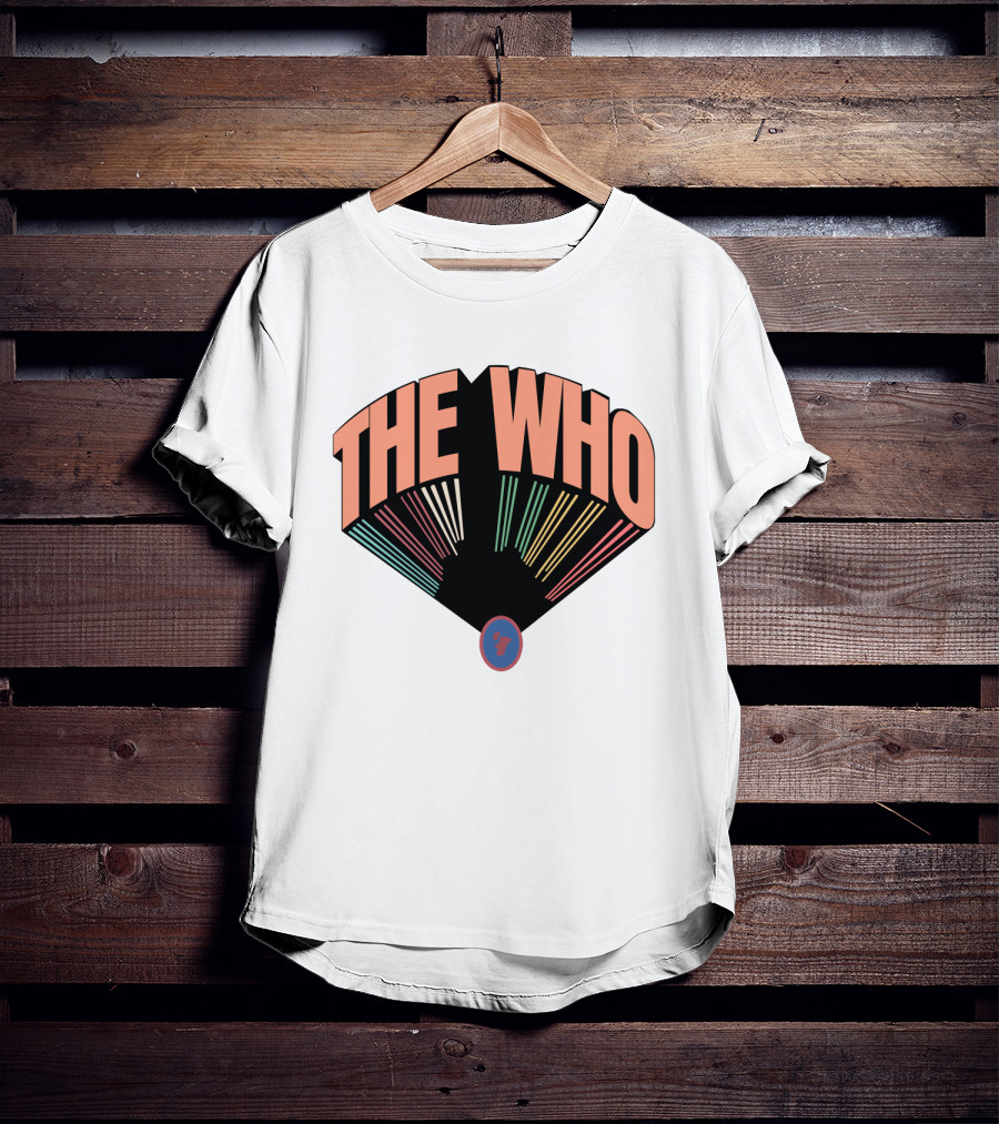 The Who 7 Fan-Shaped Retro T-Shirt