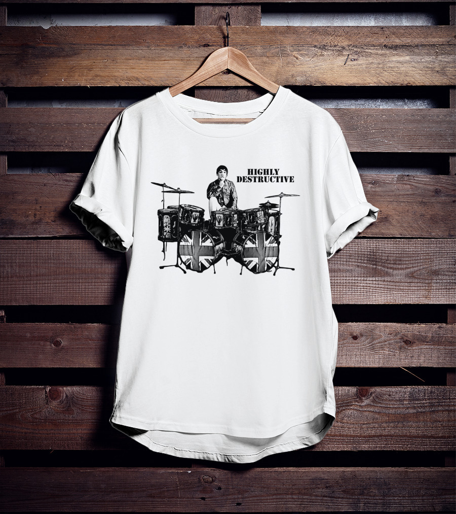 Highly Destructive Tw 30 Union Jack Drummer T-Shirt