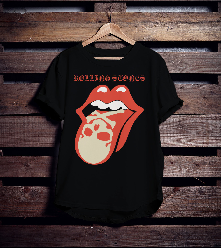 Rolling Stones Tongue With Skull T-Shirt