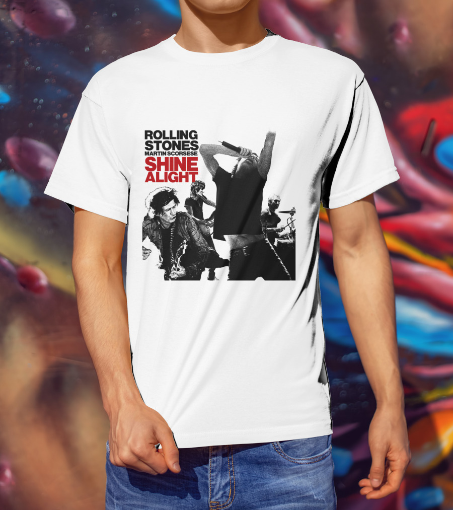 Rolling Stones Martin Scorsese Shine A Light T-Shirt