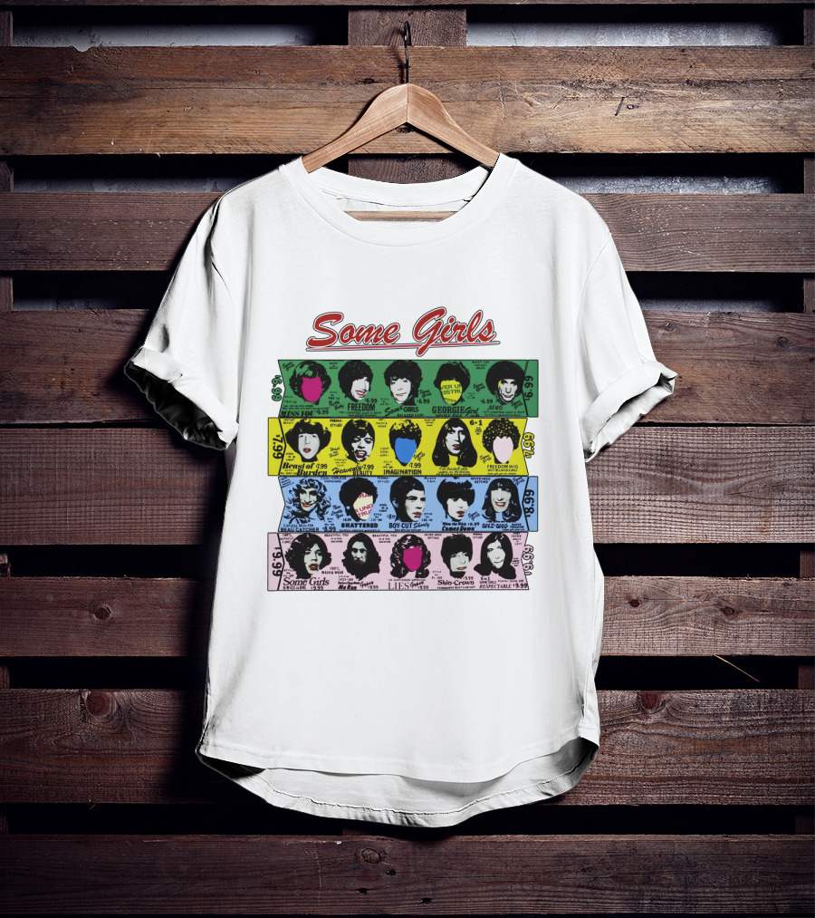 Some Girls Rolling Stones 1978 Album Cover Art Faces T-Shirt