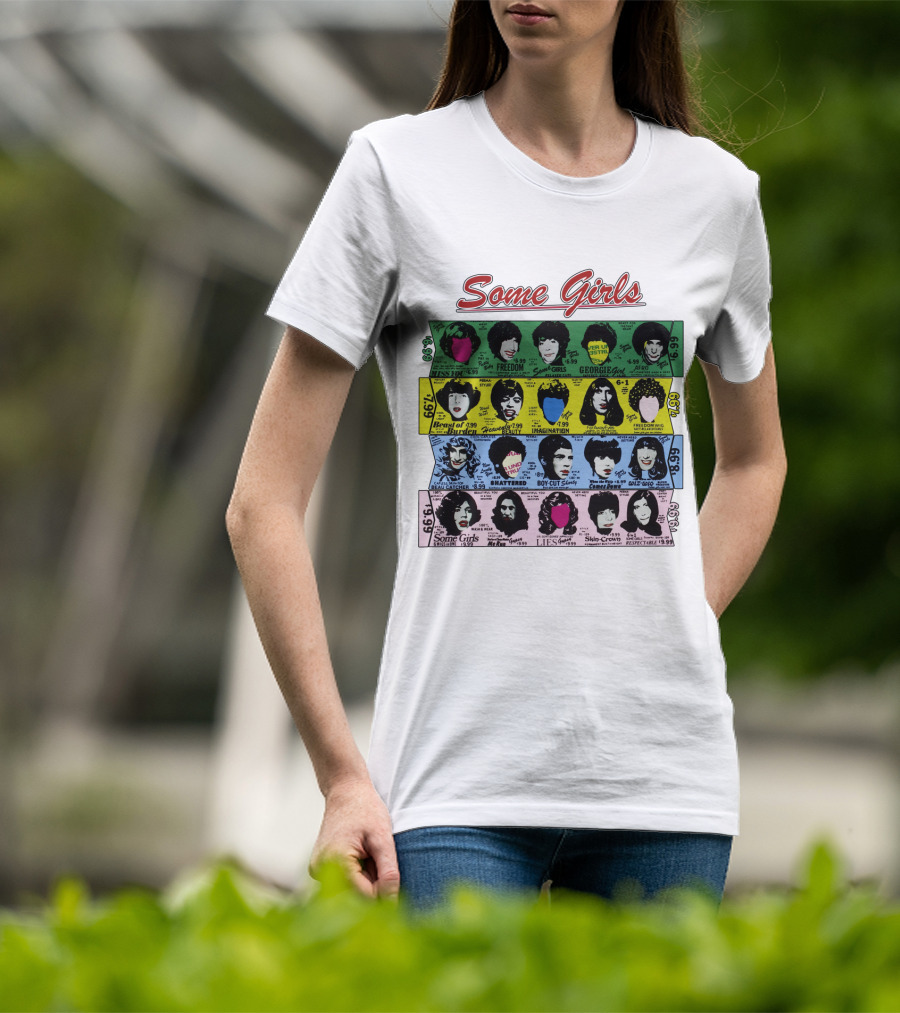 Some Girls Rolling Stones 1978 Album Cover Art Faces T-Shirt