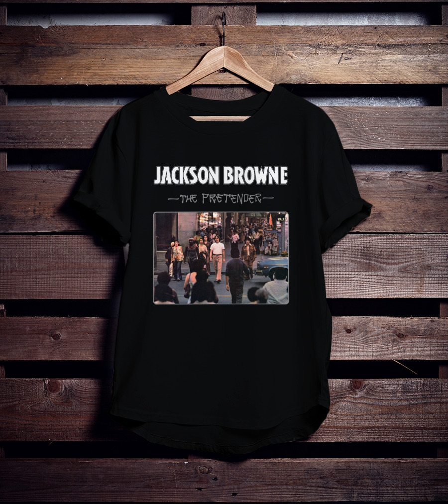 Jackson Browne The Pretender Street Scene Album Cover T-Shirt