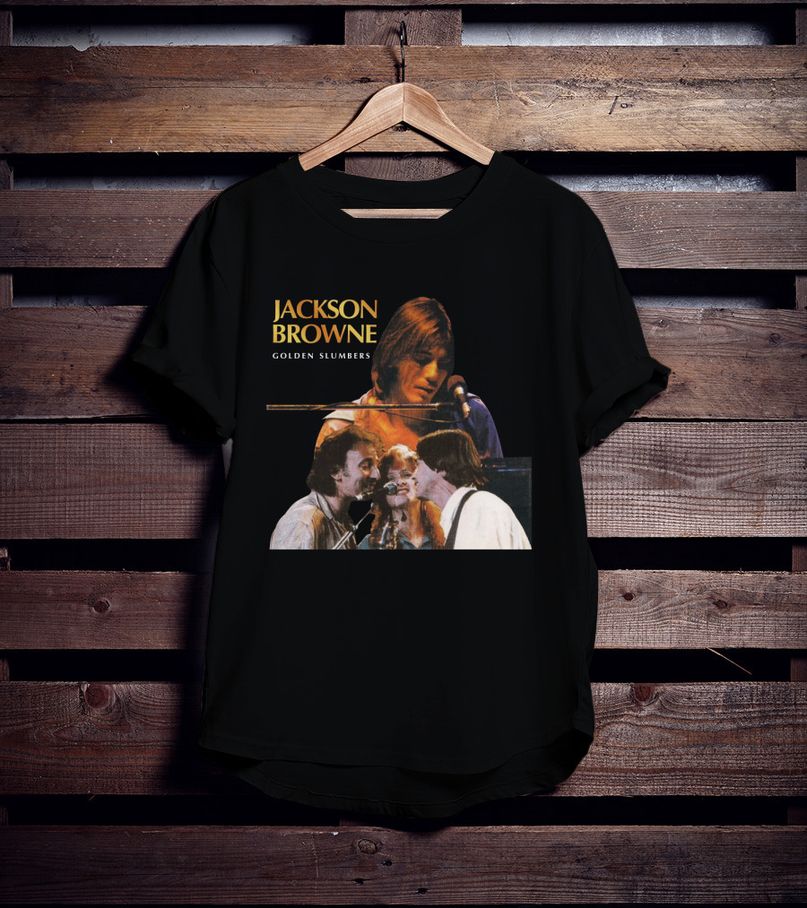 Jackson Browne Golden Slumbers Live Performance Collage T-Shirt