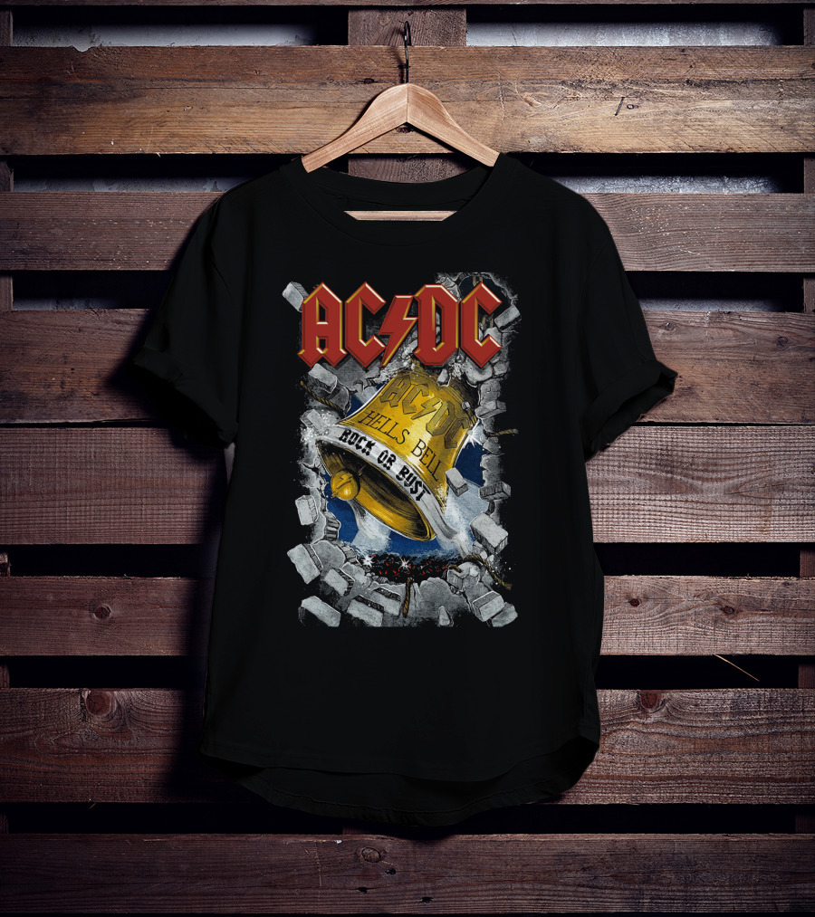 Acdc Hells Bells Rock Or Bust T-Shirt