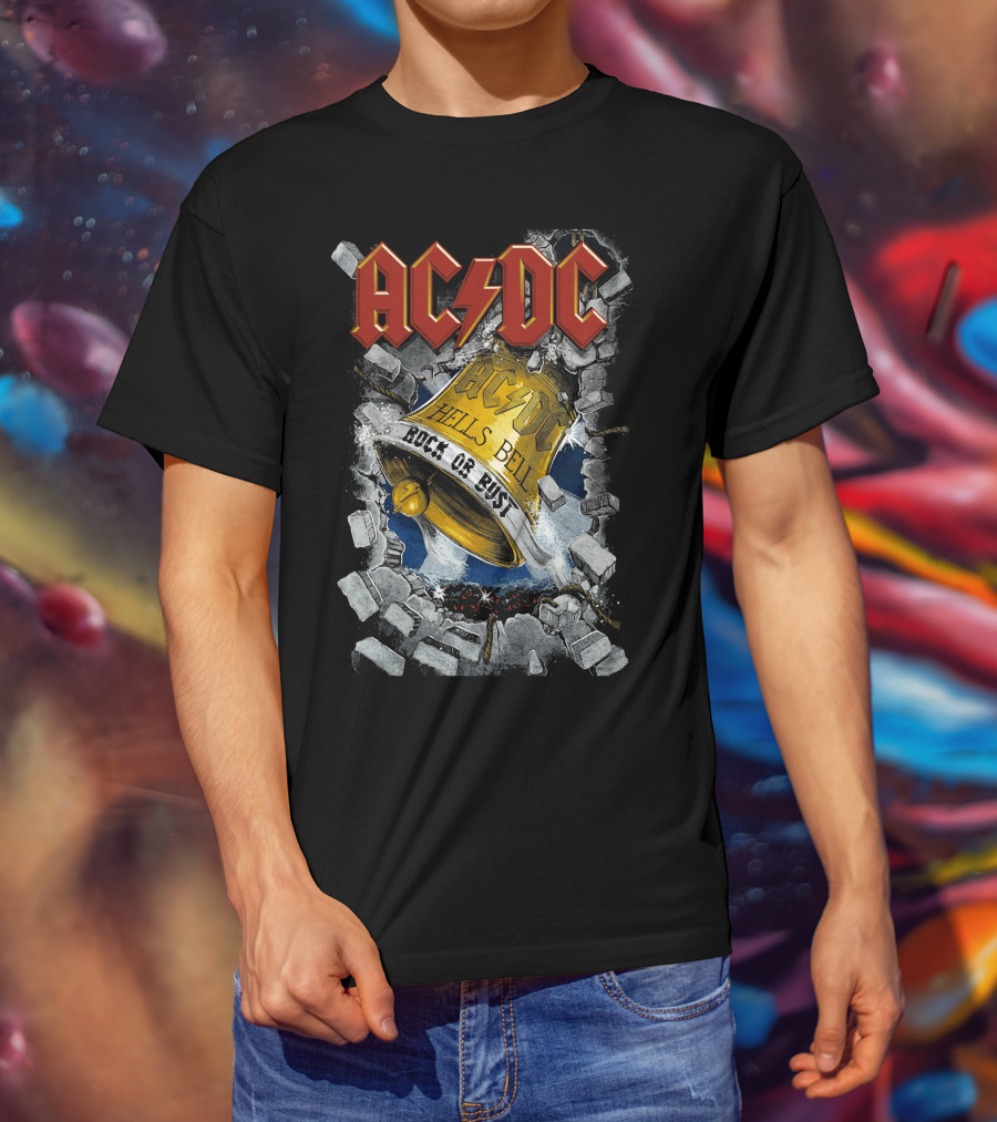 Acdc Hells Bells Rock Or Bust T-Shirt