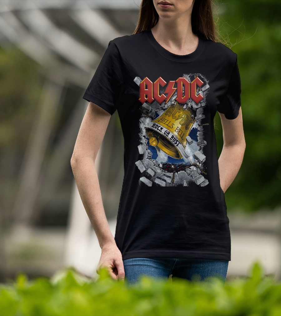 Acdc Hells Bells Rock Or Bust T-Shirt