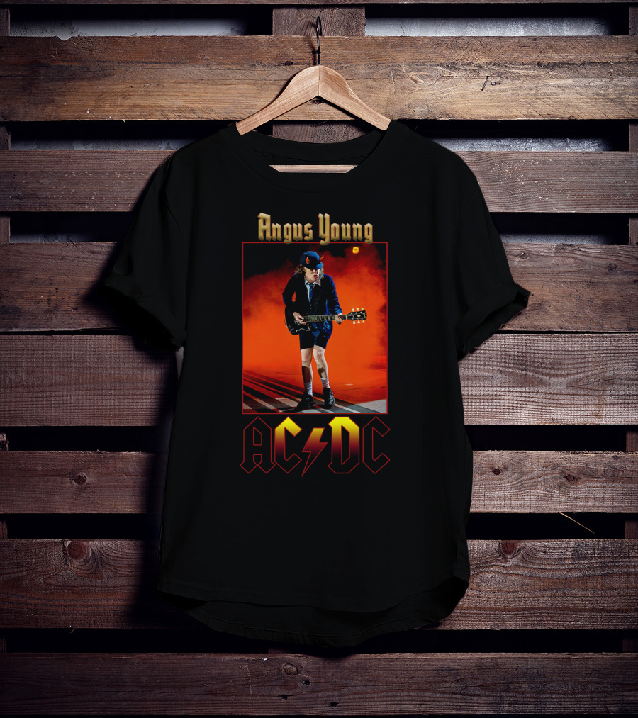 Angus Young Acdc Electric Performance T-Shirt