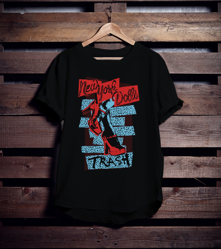 New York Dolls Trash High Heels Graphic Nyd T-Shirt