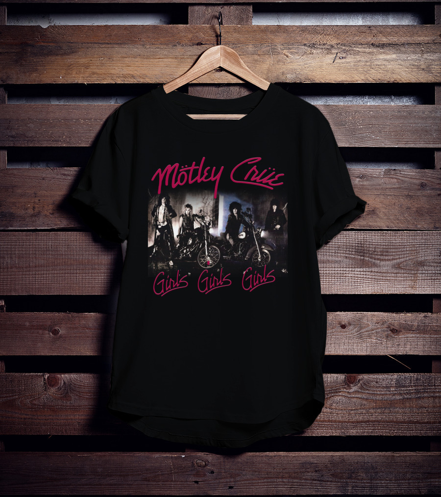 Mötley Crüe Girls Girls Girls Band Motorcycle T-Shirt