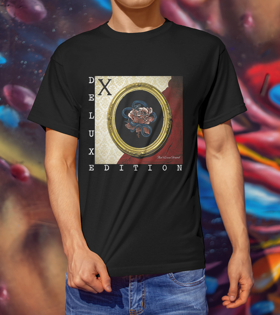 X Deluxe Edition Ain't Love Grand Rose Snake Frame T-Shirt