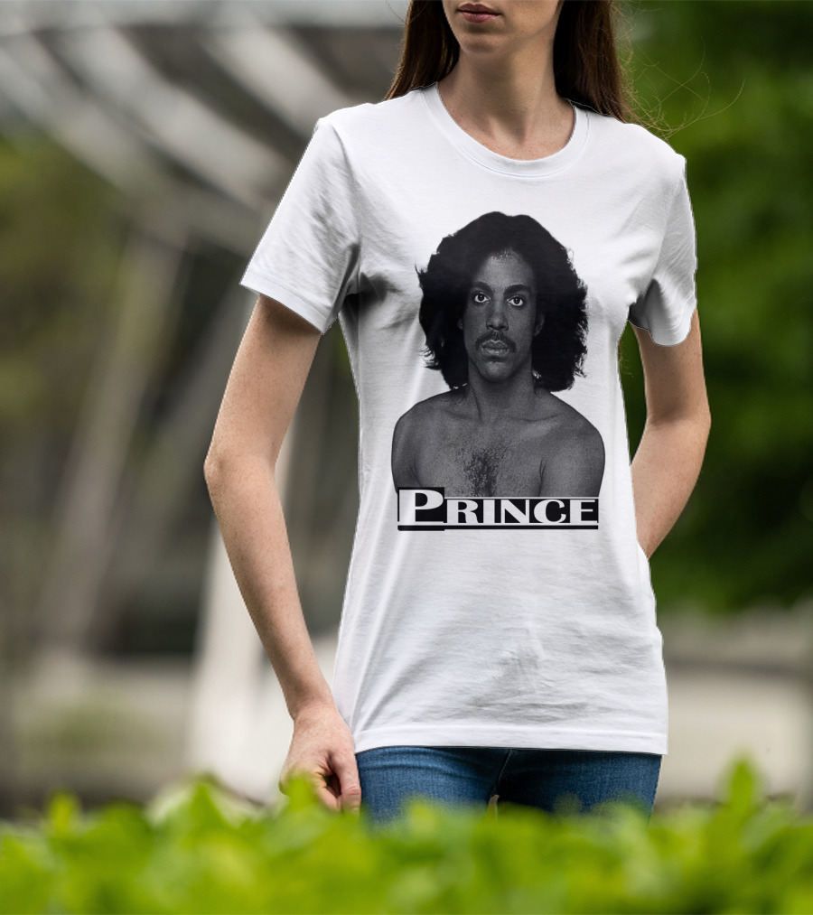 Prince Black And White Portrait T-Shirt