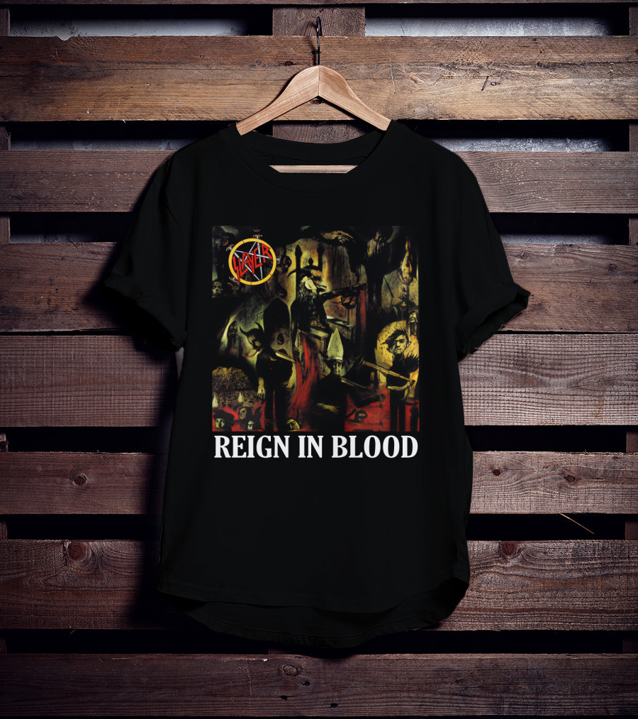 Slayer Reign In Blood Album Art Classic Cover T-Shirt