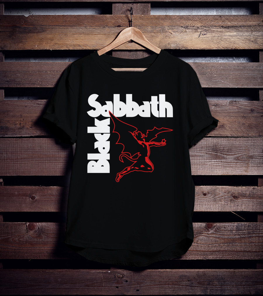 Black Sabbath Devil Logo Retro T-Shirt