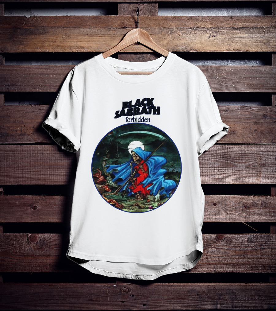 Black Sabbath Forbidden Grim Reaper Album Art T-Shirt