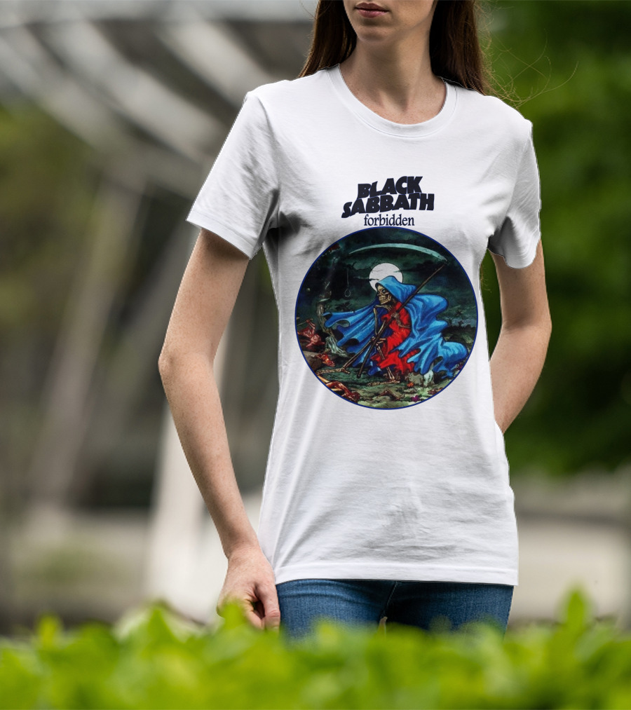 Black Sabbath Forbidden Grim Reaper Album Art T-Shirt