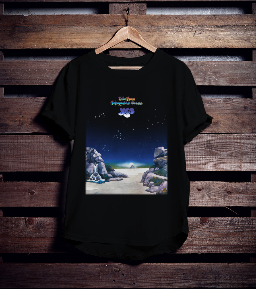 Tales From Topographic Oceans Yes Album Art Scenic Landscape T-Shirt