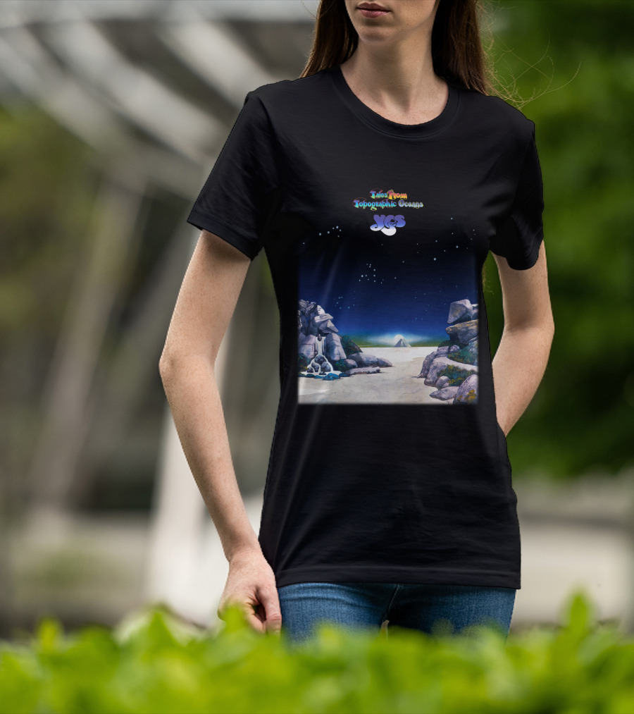 Tales From Topographic Oceans Yes Album Art Scenic Landscape T-Shirt