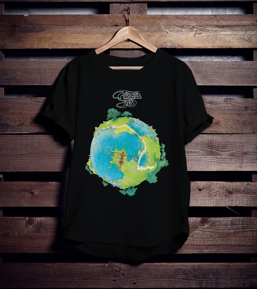 Fragile Yes Album Cover Artwork Vintage 1971 Classic Rock T-Shirt