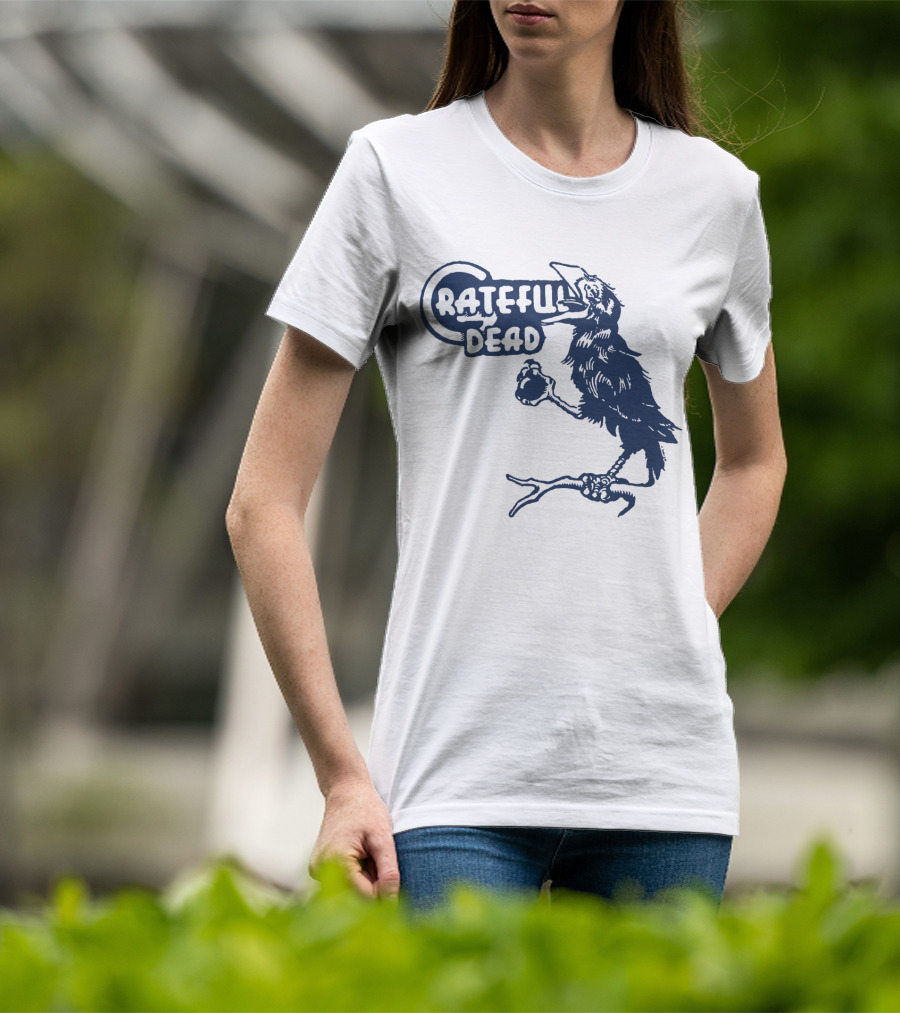 Grateful Dead Crow Holding Heart T-Shirt