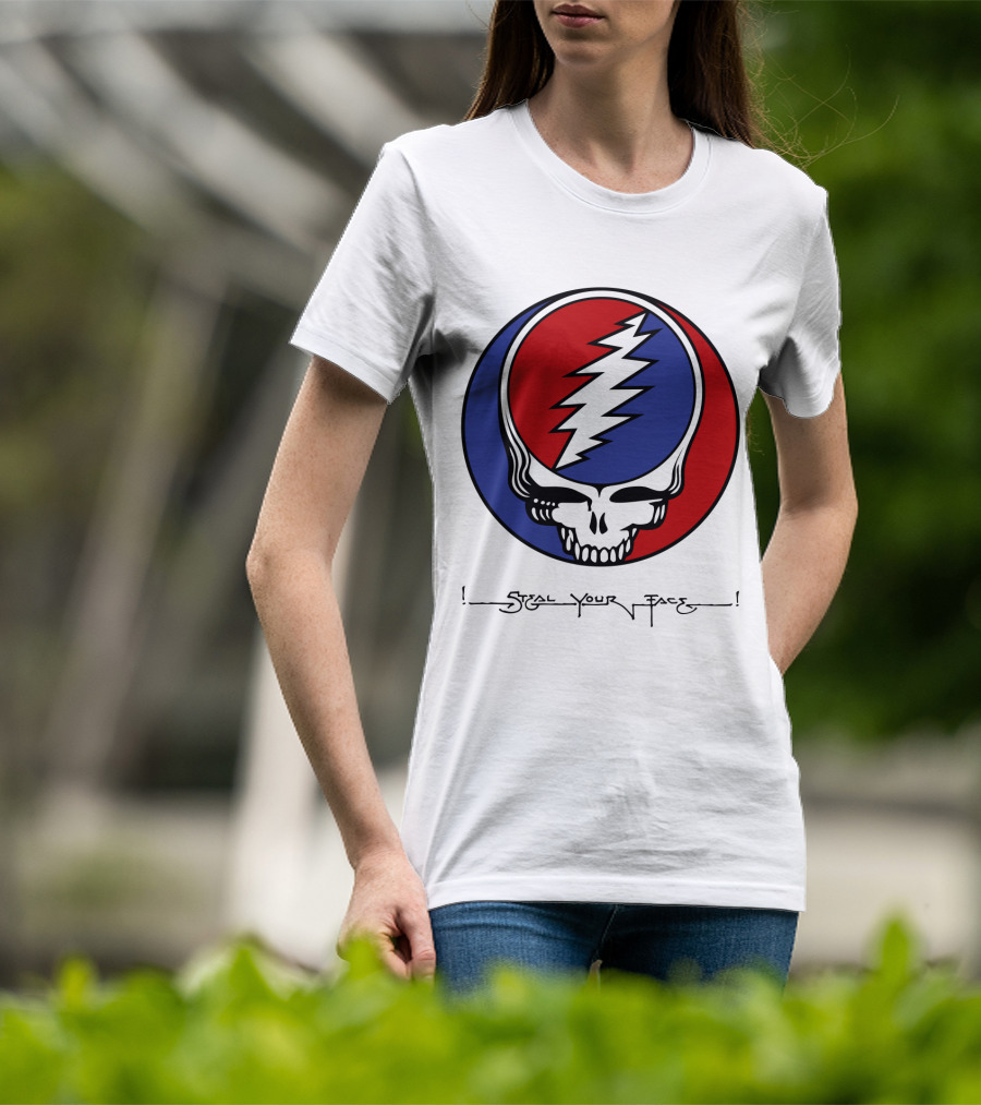 Gd Steal Your Face Skull T-Shirt