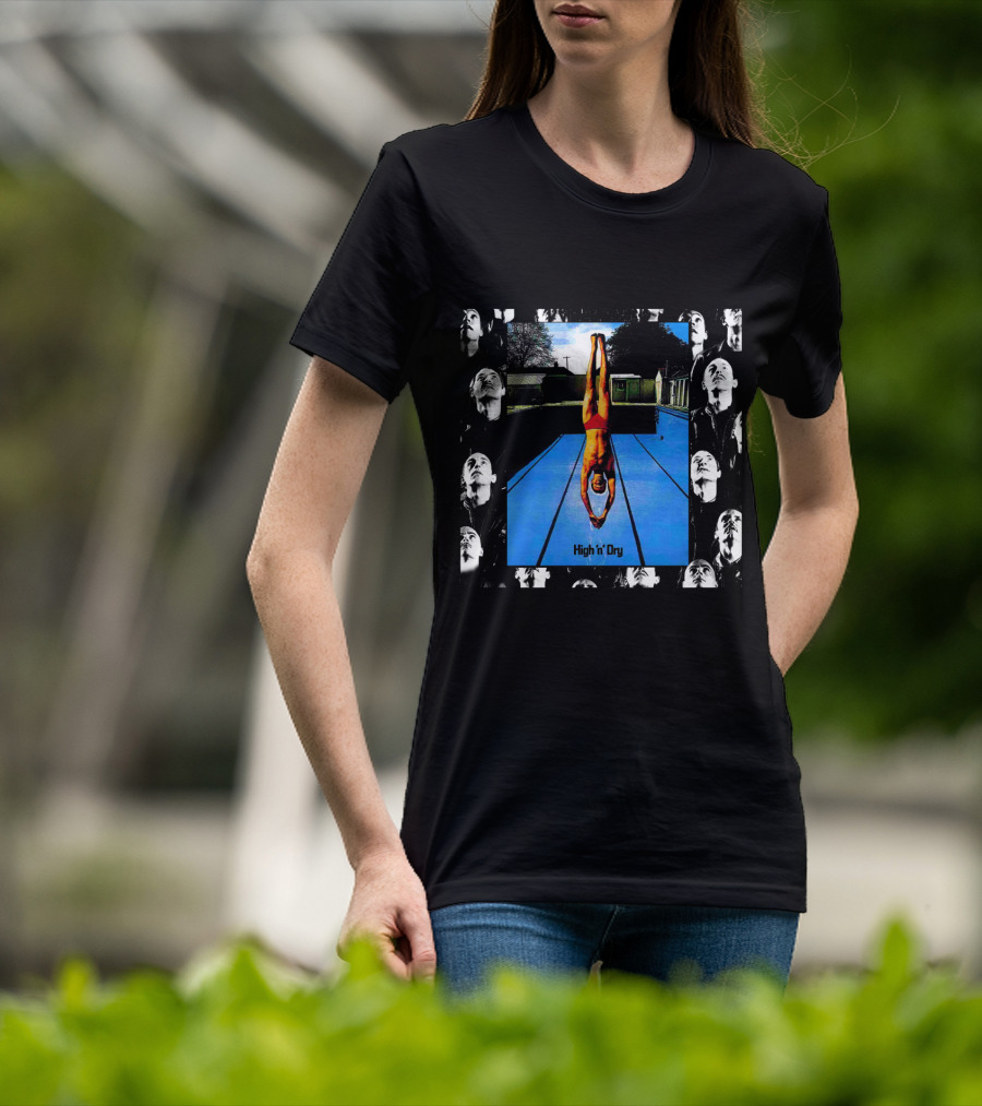 High 'N' Dry Dlp Swimming Pool Diver Photomontage T-Shirt