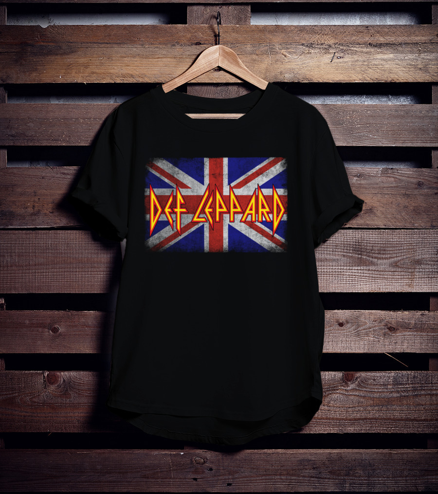 Def Leppard Union Jack Band T-Shirt