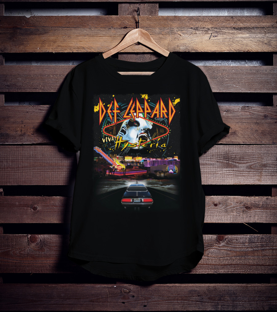 Def Leppard Viva Hysteria Las Vegas Car Scene T-Shirt