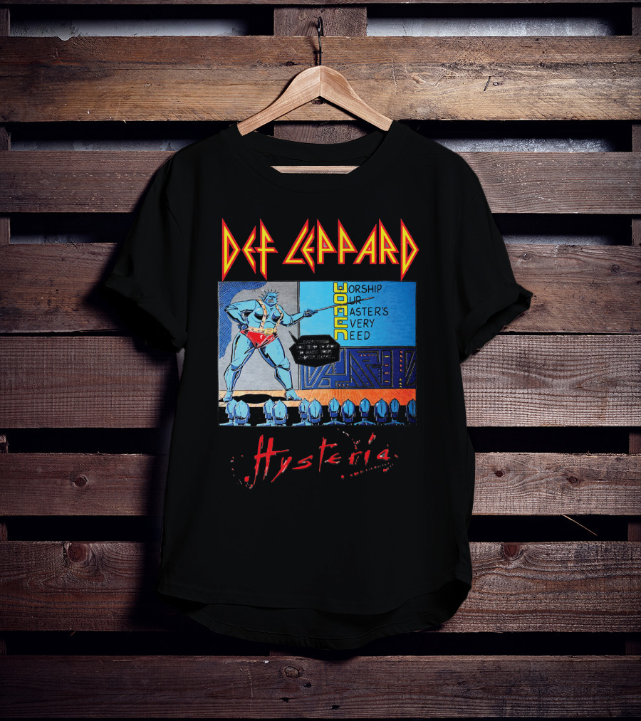 Def Leppard Hysteria Worship Woman Master's Need T-Shirt