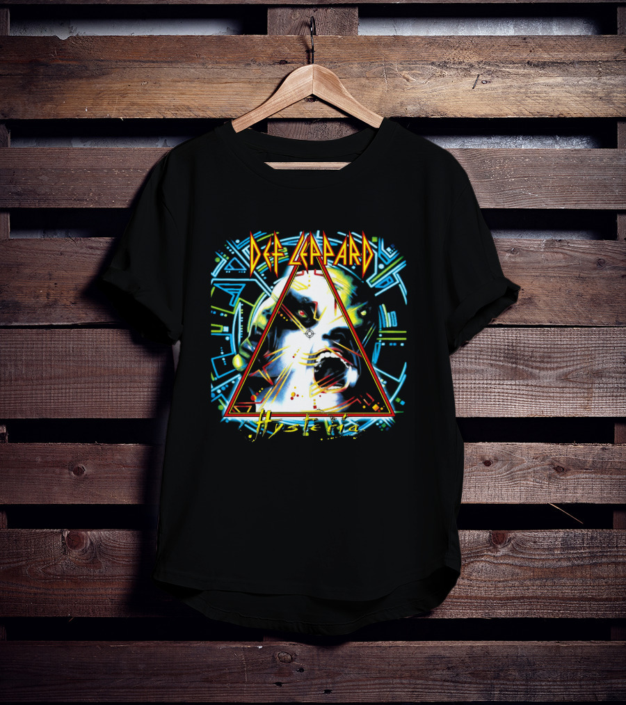 Def Leppard Hysteria Album Art Vintage Retro T-Shirt