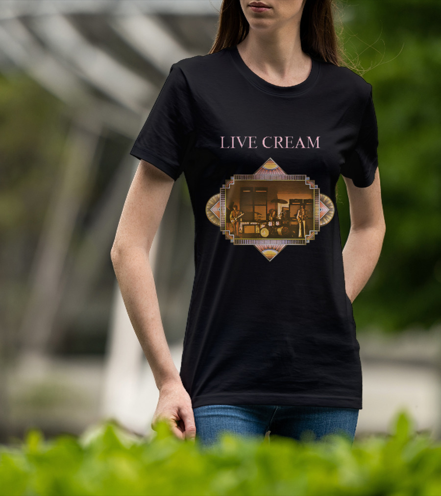 Live Cream Concert Performance Vintage Retro Style T-Shirt