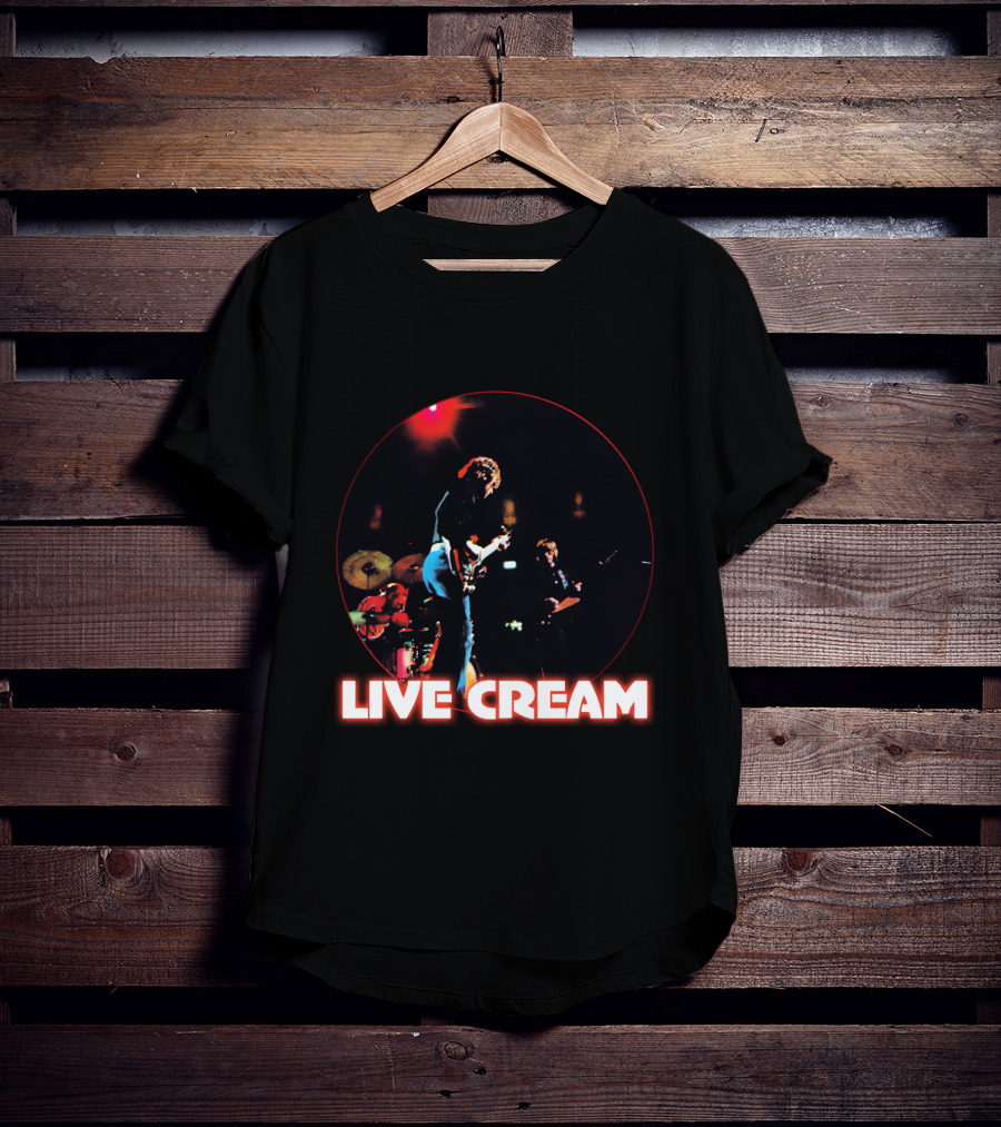 Live Cream Concert Performance Circular Visual T-Shirt