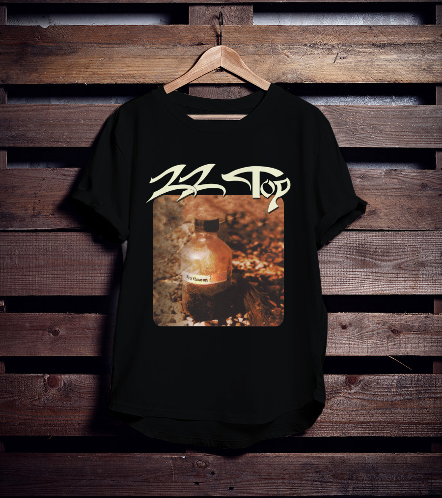 Zz Top Rhythmeen Bottle In Nature Scene T-Shirt