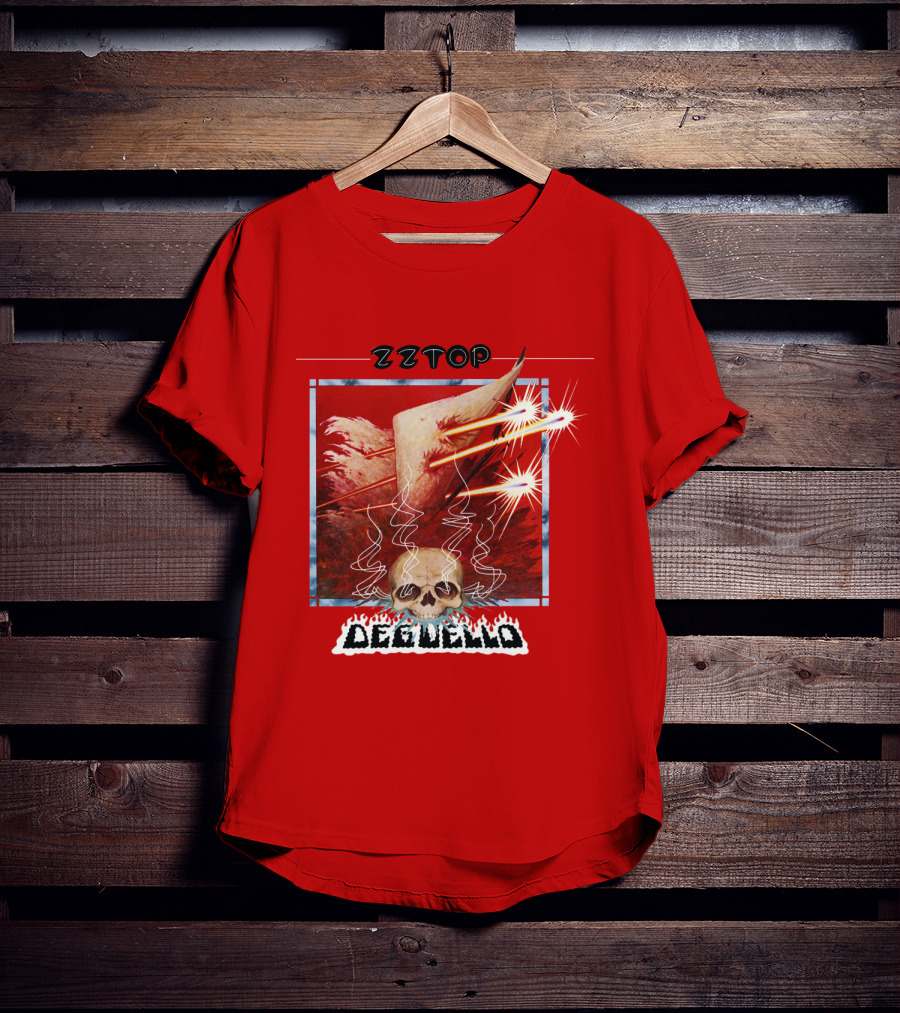 Zz Top Deguello Album Cover Skull Art T-Shirt