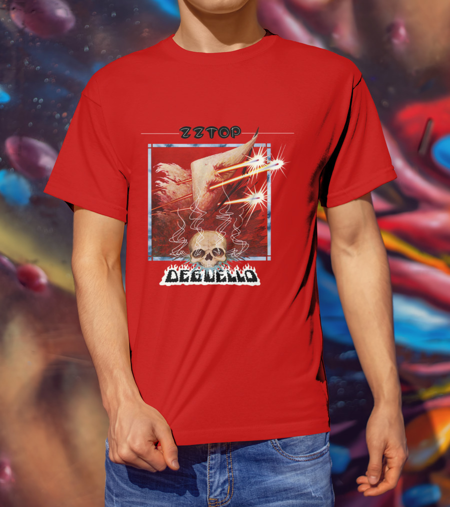 Zz Top Deguello Album Cover Skull Art T-Shirt