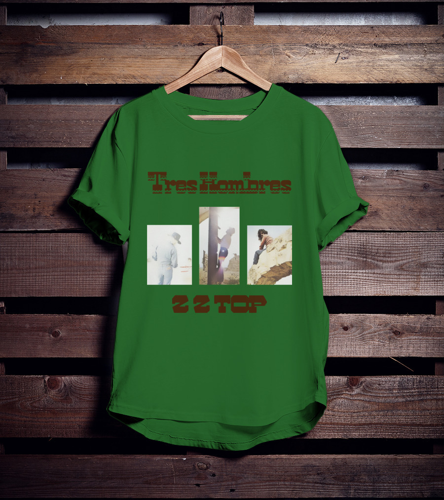 Tres Hombres Zz Top Vintage Album Cover T-Shirt