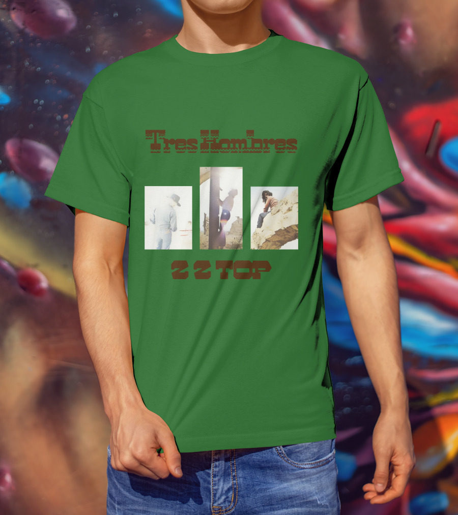 Tres Hombres Zz Top Vintage Album Cover T-Shirt