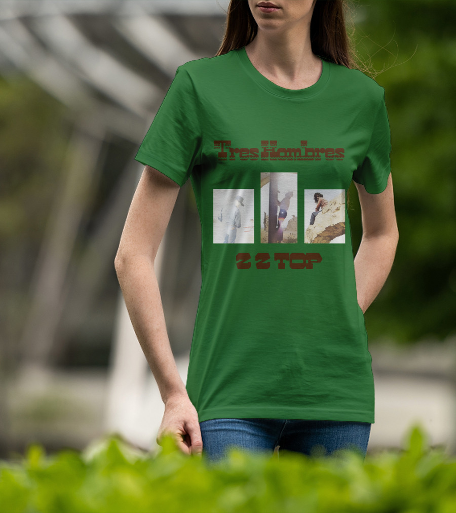 Tres Hombres Zz Top Vintage Album Cover T-Shirt